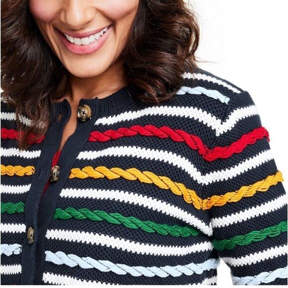La Ligne x Target Women's Textured Striped Cardigan Sweater - Picture 5 of 6